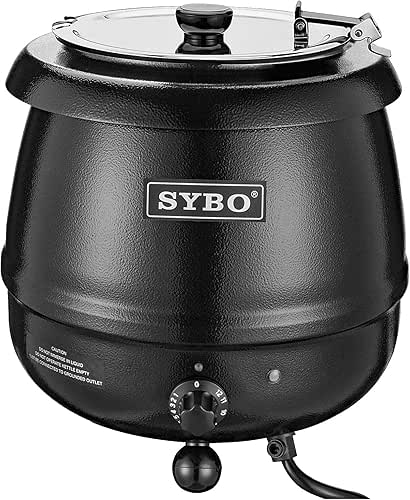 SYBO SB-6000 Commercial Grade Soup Kettle with Hinged Lid and