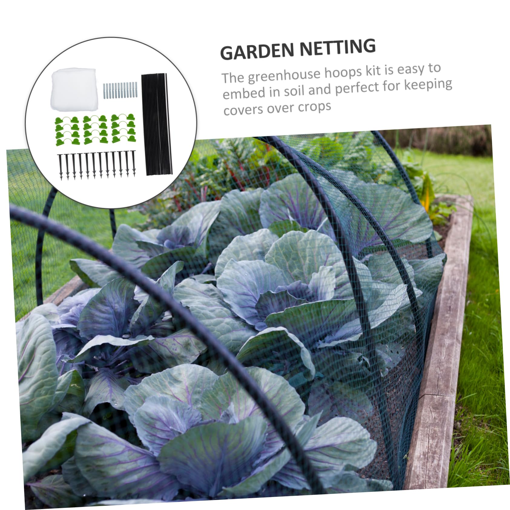 Kit Rete Antinsetti da Giardino per Bacche e Fiori in Polietilene