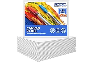 FIXSMITH Canvas Boards for Painting: Super Value 24 Pack Art Canvas Pack