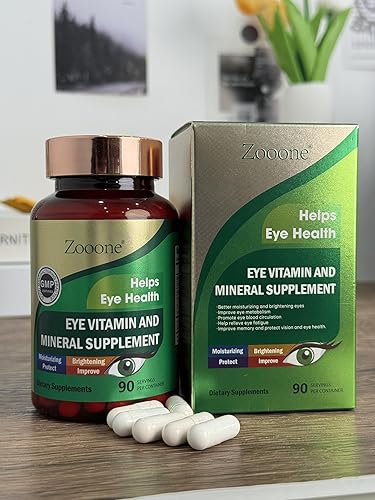 Miniatura 6 de zooone - Suplemento de vitaminas oculares de luteína para la salud macular y ojo seco, contiene luteína, zinc, vitaminas CE y zeaxantina para apoyar