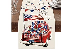 4th of July Table Runner: Patriotic Decorations for a Festive Table Setting