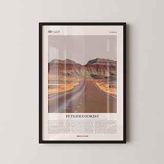 Petrified Forest National Park Print Arizona, Desert Landscape Wall Art, Painted Desert Poster, Southwest Nature Decor2