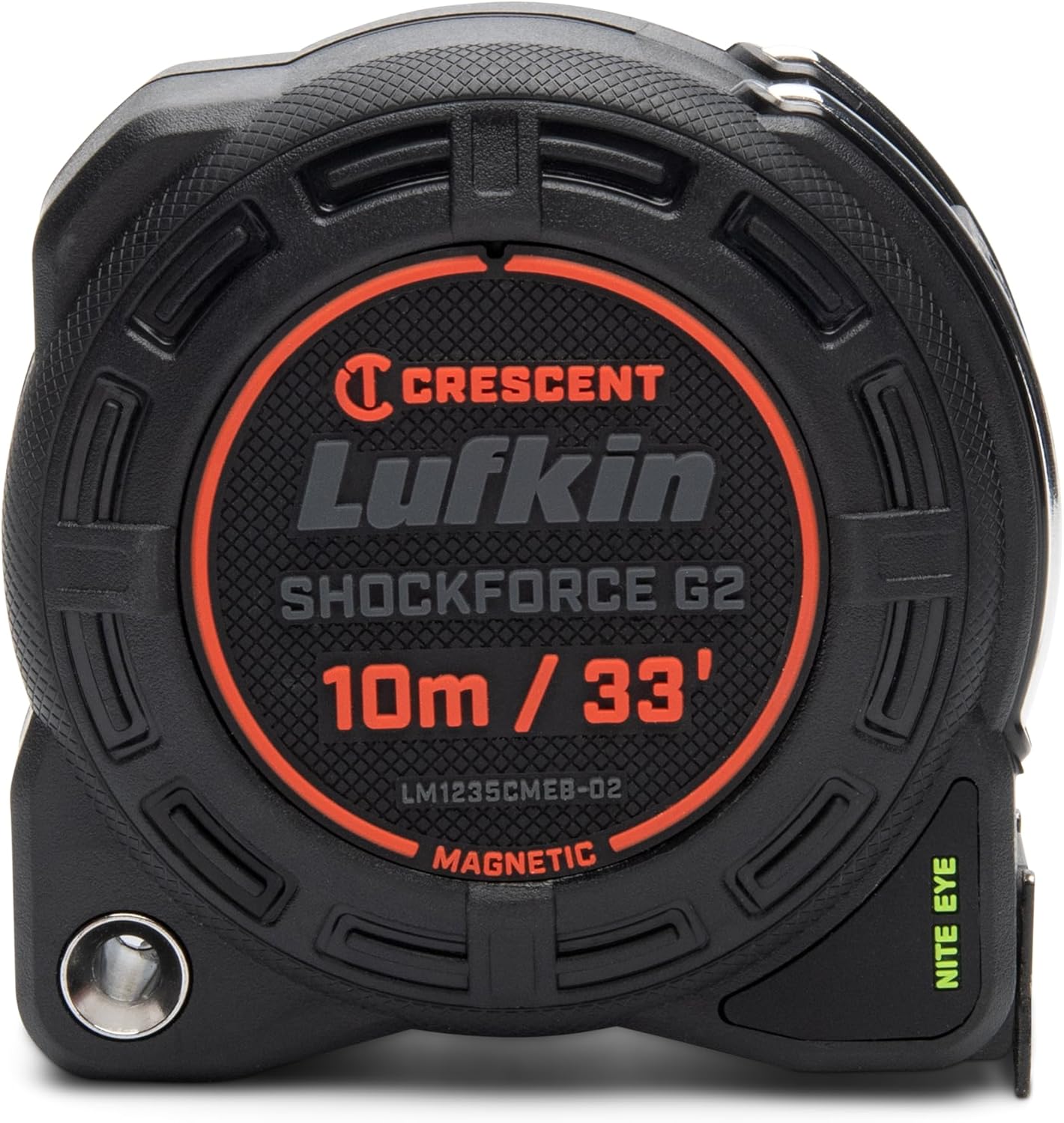 Lufkin Shockforce G2 33-ft Nite Eye Magnetic Tape Measure- LM1235CMEB-02