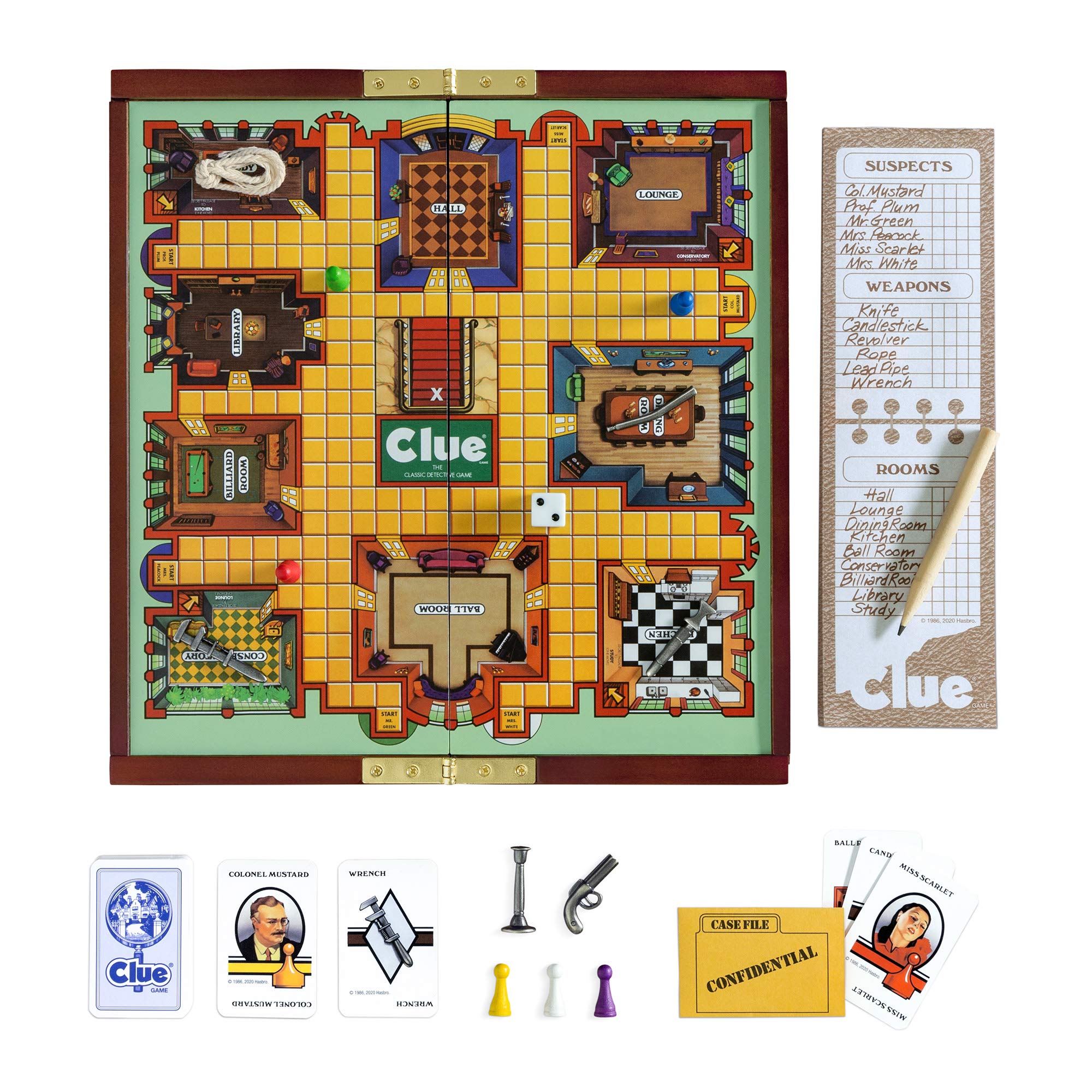 WS Game Company Clue Deluxe Travel Edition