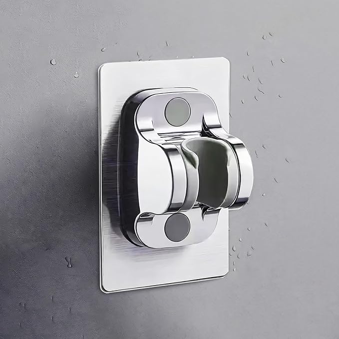 MIORAH Self Adhesive Hand Shower Holder – Wall Mount Health Faucet Holder for Bathroom | Adjustable, No-Drill Easy Install