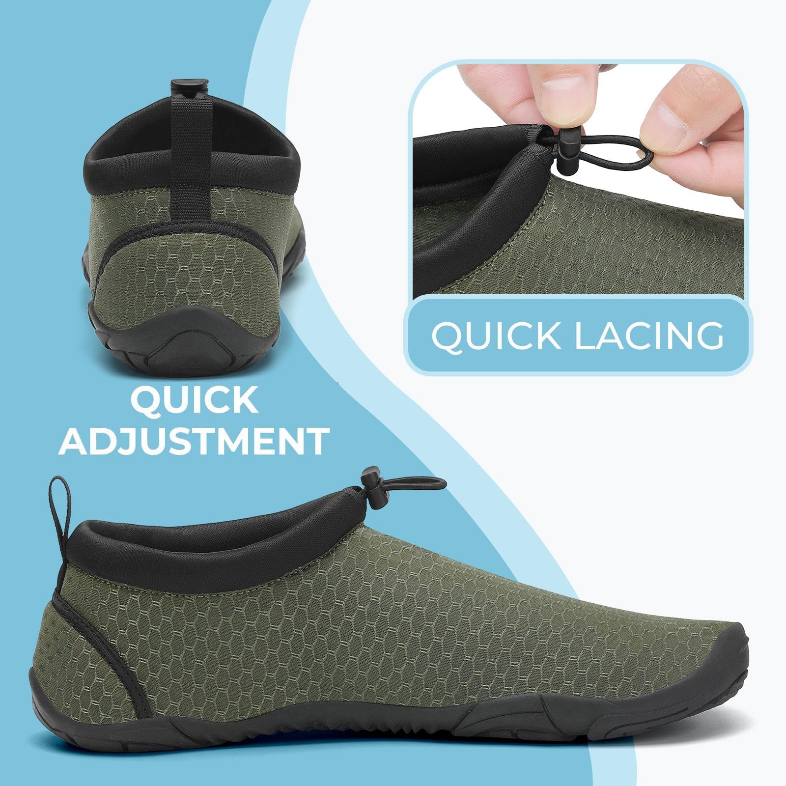 Mishansha Unisex Sport Acquatici Scarpe Donna Leggero Antiscivolo Scarpe da Surf Uomo Summer Immersione Scarpette per Beach Swim Yoga 36-46EU