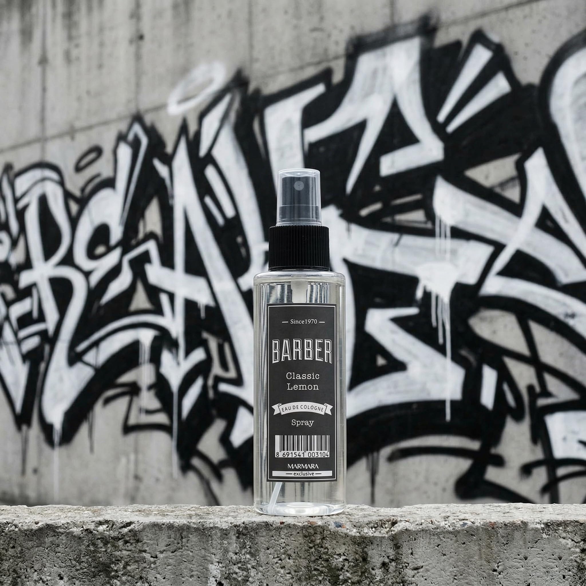 Barber Marmara Spray Kolonii Cytrynowej 150ml, turecka woda toaletowa po goleniu, chłodzący i dezynfekujący, łagodzący podrażnienia, tonik do skóry z cytrusowym zapachem.