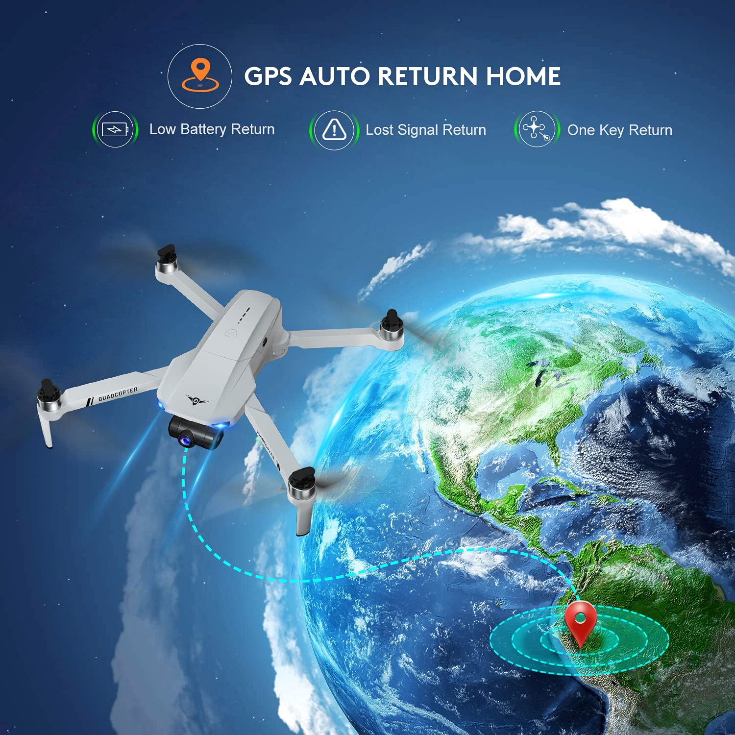 Amazon.com: LARVENDER KF102 Drones con cámara para adultos 4K
