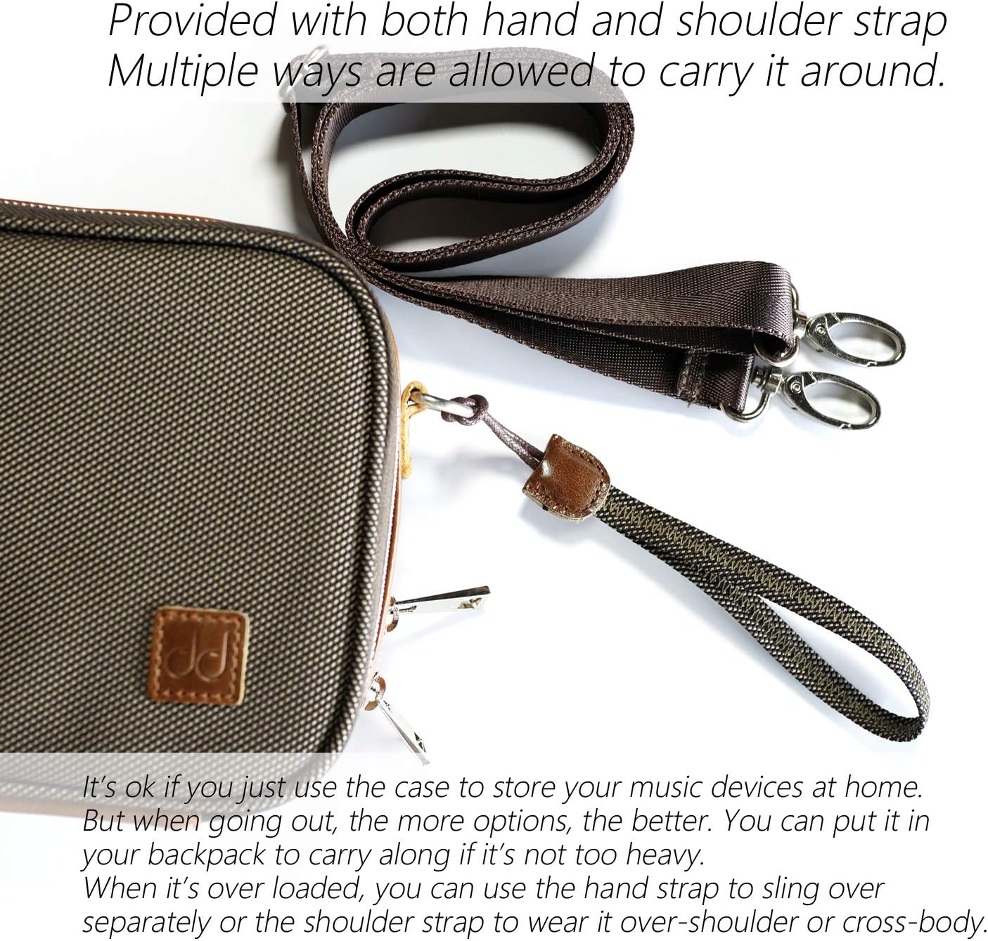 80% Off Discount DD ddHiFi C-2020 Two Layers HiFi Music Player Carrying Case Protective Storage Organizer Bag On-The-go for DAP DAC AMP Amplifier Earphones Earbuds with Hand Strap and Shoulder Strap (Brown) Exclusive DD ddHiFi C-2020 Two Layers HiFi Music Player Carrying Case Protective Storage Organizer Bag On-The-go for DAP DAC AMP Amplifier Earphones Earbuds with Hand Strap and Shoulder Strap (Brown)