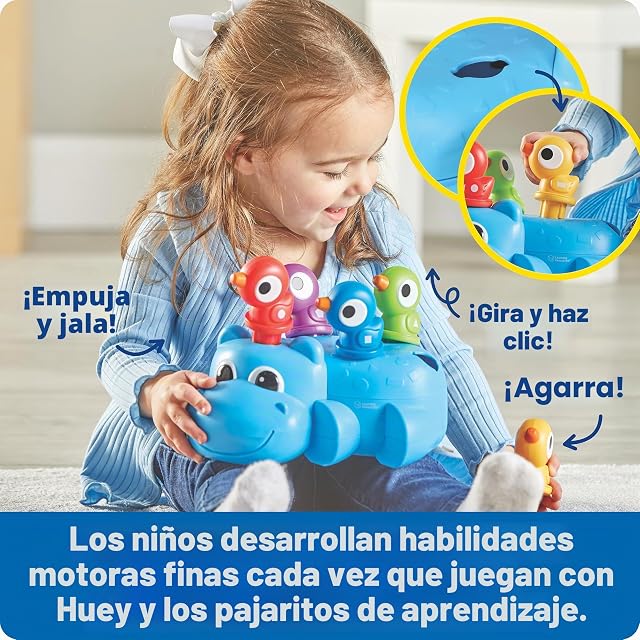 Foto 3 de 7 de Learning Resources LER9108 El hipopótamo Huey para Practicar Las Habilidades motoras Finas