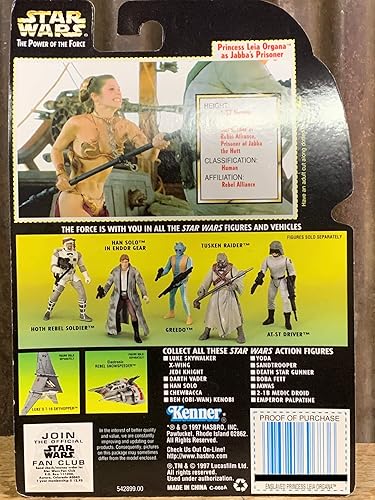 Miniatura 4 de Star Wars The Power of the Force - Figura de acción de la princesa Leia Organa como prisionera de Jabba