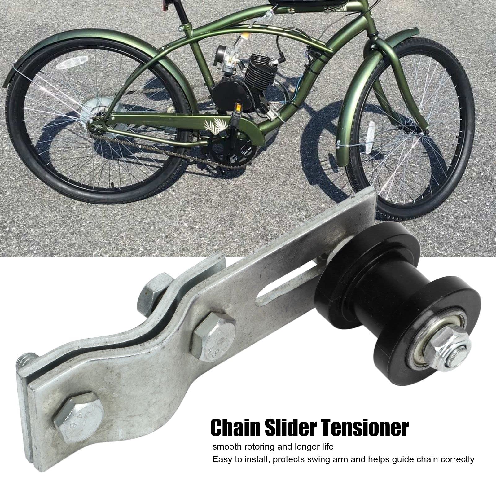 Kettenspanner-Führung Für PRO Quad, Dirt Bikes & ATV (110–140 Ccm) – Robustes ABS+Metall, Einfache Montage