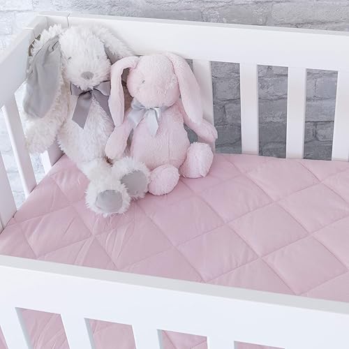 Miniatura 10 de Ely's & Co. Sábana acolchada de algodón impermeable pendiente de patente  Sábana para cuna pequeña  Funda de colchón todo en uno y sábana acogedora,