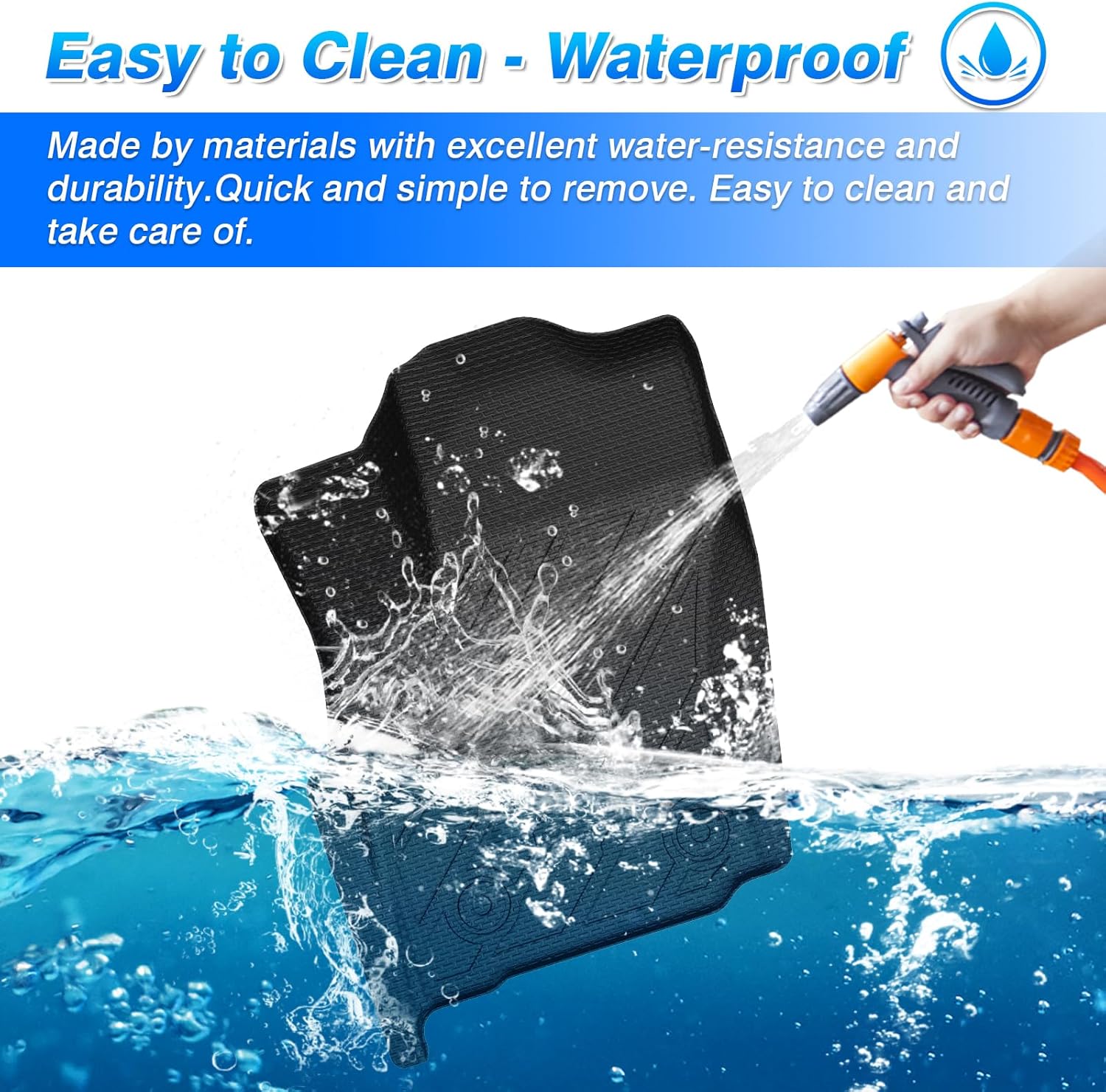 Floor Mats for Toyota Tacoma 2024 2025 2026 Double Cab Auto Tran(Not fit Hybrid), All Weather Floor Mat for Tacoma Accessories, Heavy Duty Tacoma TRD/SR/SR5/limited Car Mats, Car Accessories - Image 6