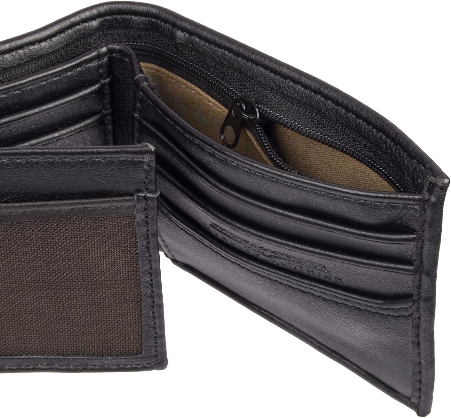 Levi's Men's RFID Traveler Wallet One Size Black Leather