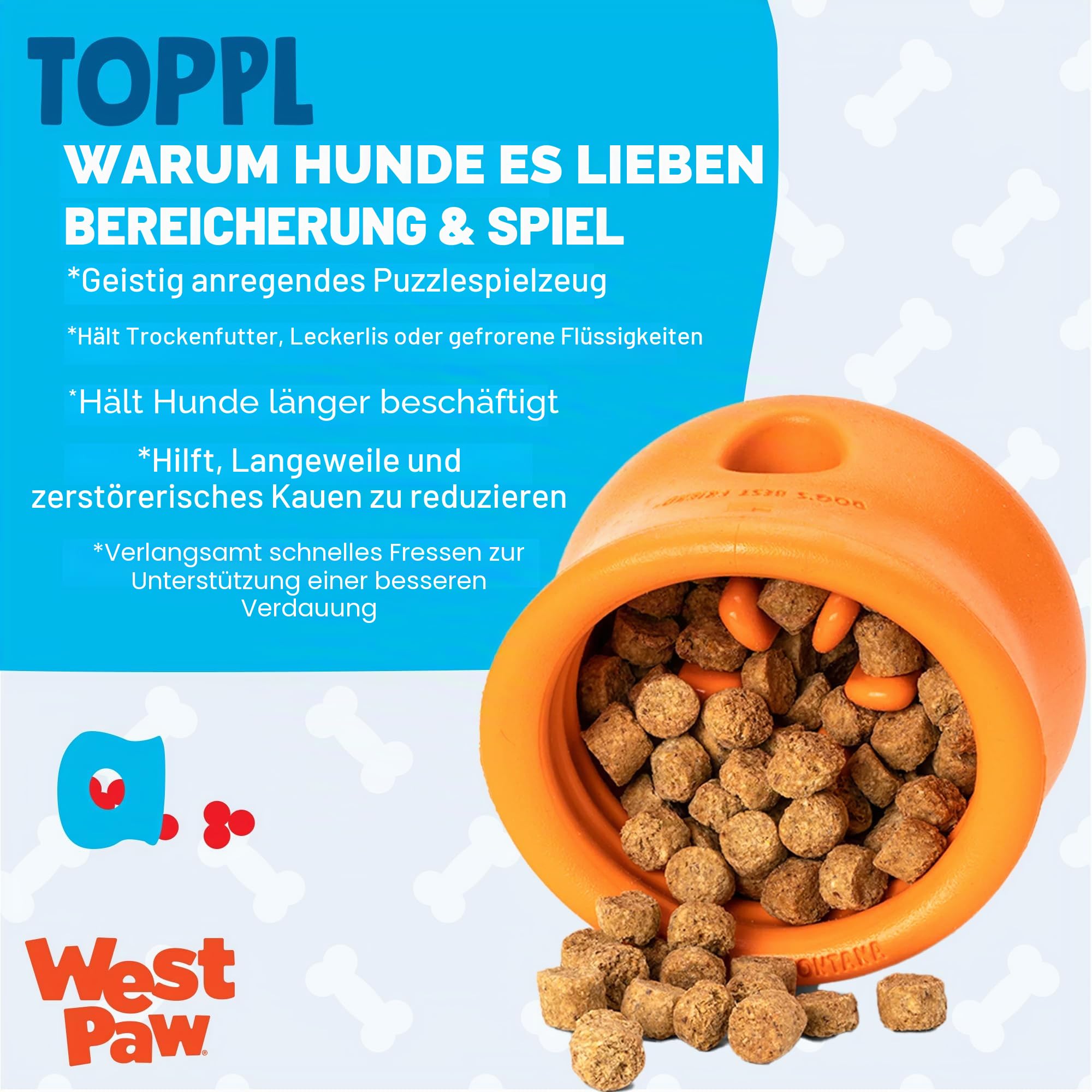 Zogoflex Toppl Hundespielzeug,Small