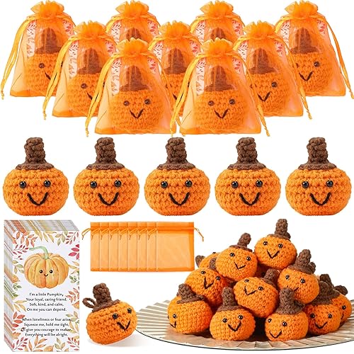 Shappy 30 Sets Thanksgiving Gifts Bulk Small Novelty Fall Pumpkins