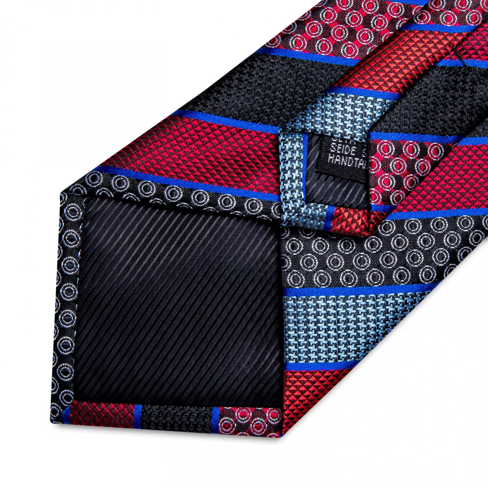 Corbata de los hombres 8 cm de ancho rojo rayado floral negocios corbata de boda para los hombres traje casual corbata de seda para los hombres regalo