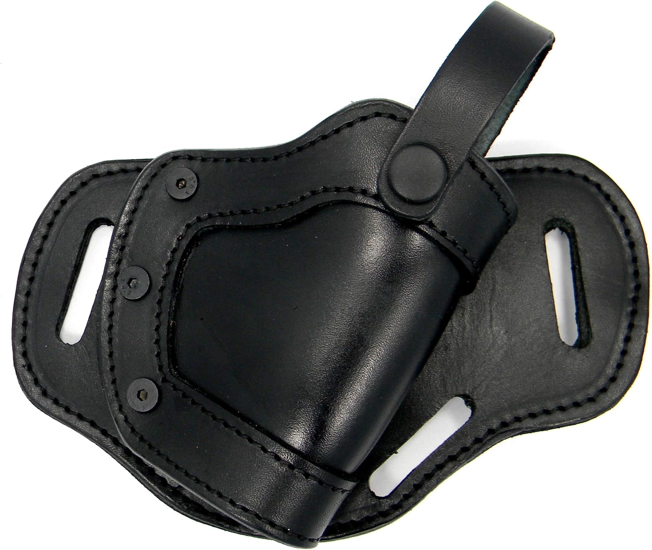 HOLSTERMART USA by CEBECI Premium Black Leather Right Hand Side or Small of Back (SOB) Belt Holster for Walther PK380, CCP, PPS, P99, PPQ, PPQ M2