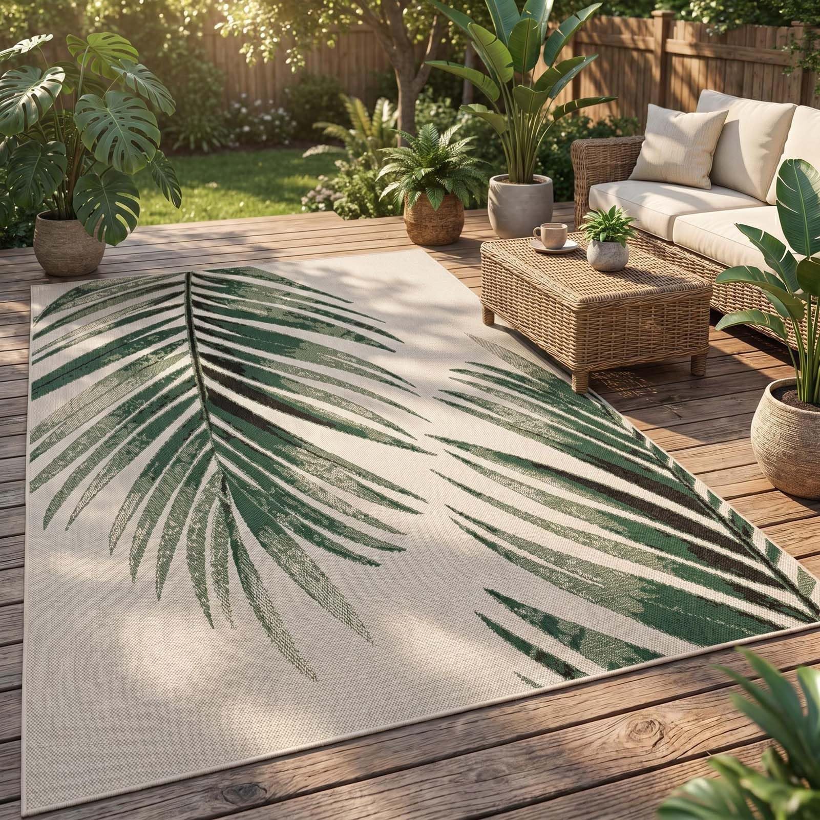 Tapis d'Extérieur Imperméable, Tapis de Patio Pliable, Tapis de Sol pour Camping, Tapis d'Extérieur Lavable pour Balcon et Jardin, pour Pique-Nique Camping-Car Randonnée