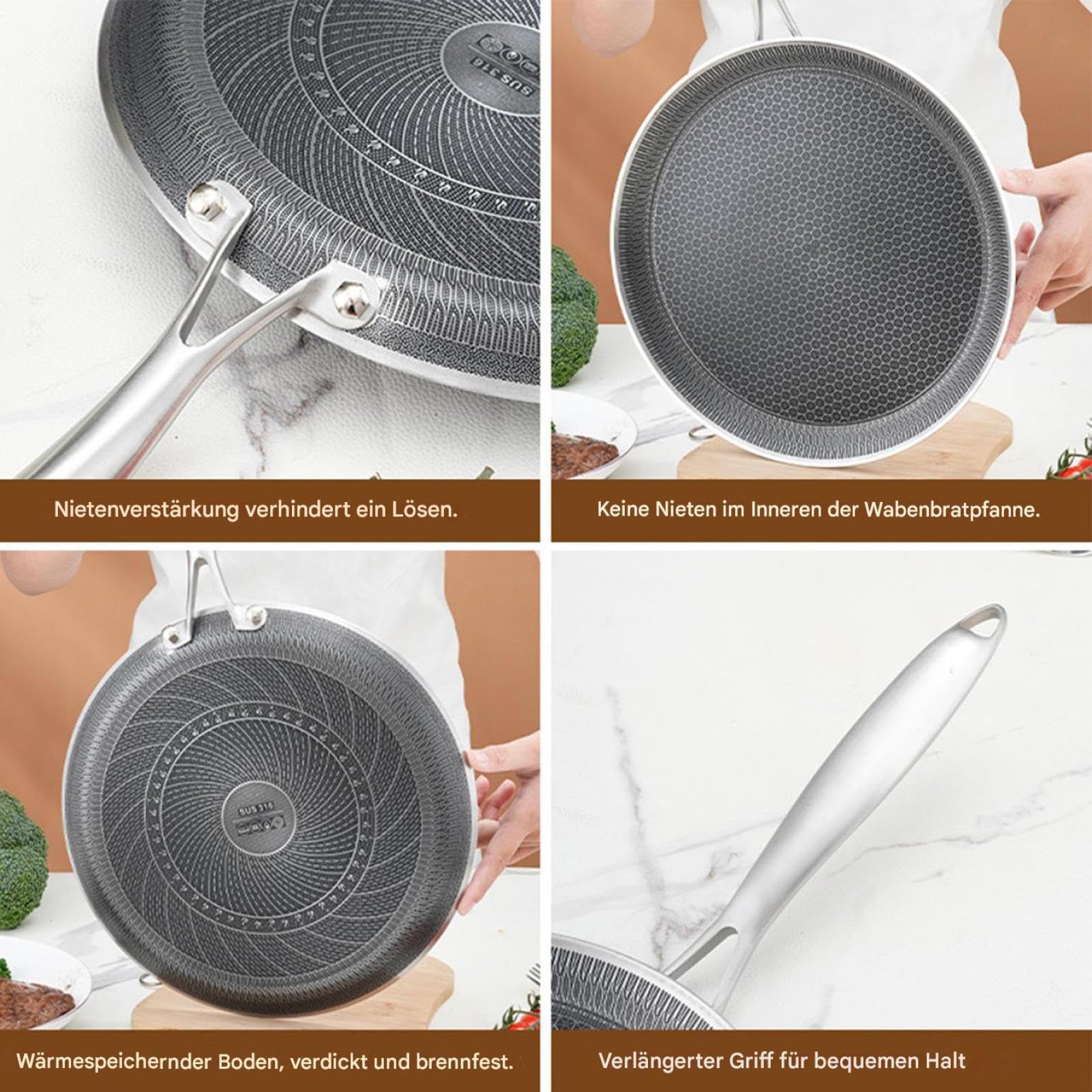 Sartén para panqueques - Sartén para crepes | Utensilios de cocina grandes para barbacoa de 24 cm, máquina de desayuno, máquina de tortilla de desayuno, cocina eléctrica de gas