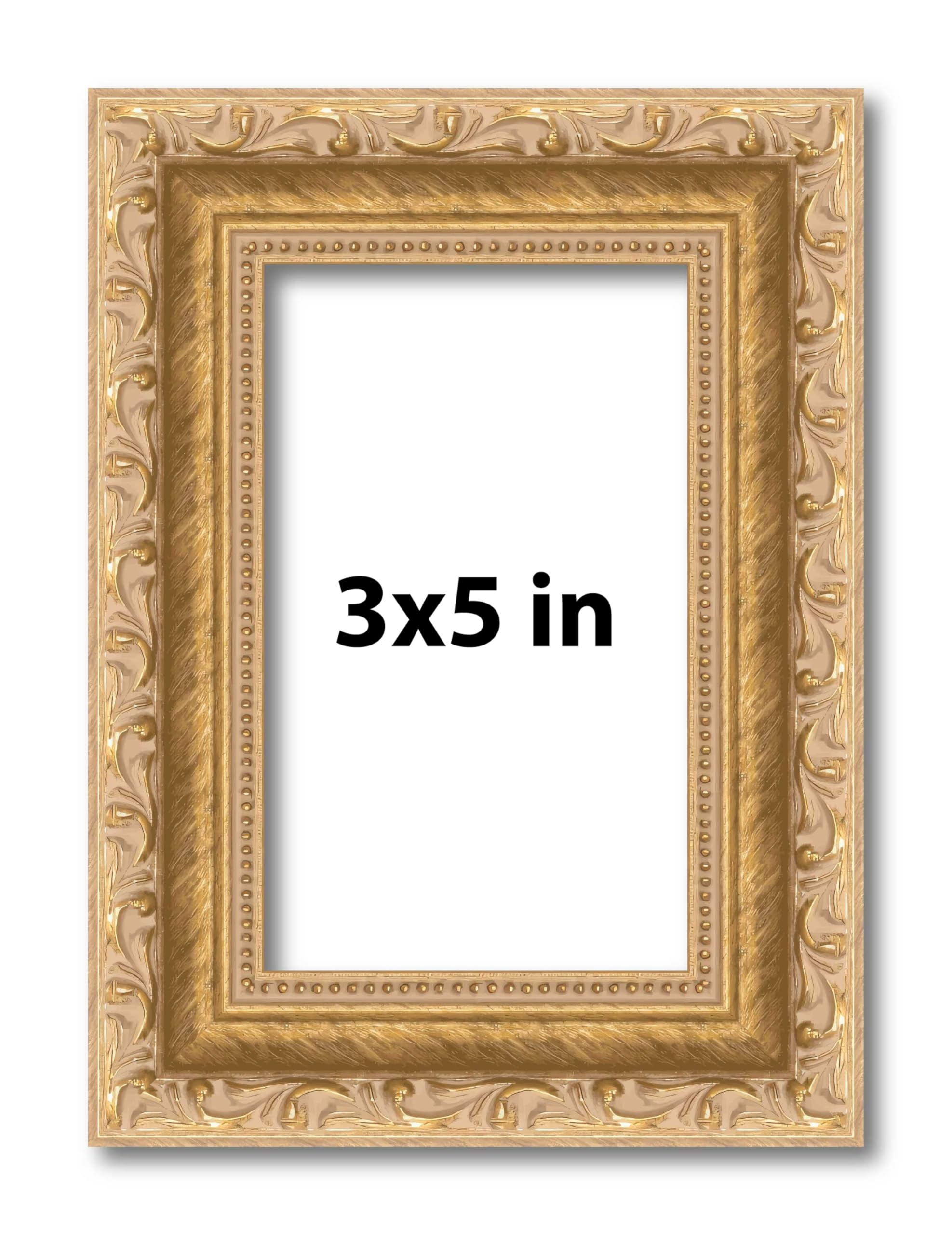 Amazon.com - Poster Palooza 3x5 Inch Frame Gold Ornate Vintage