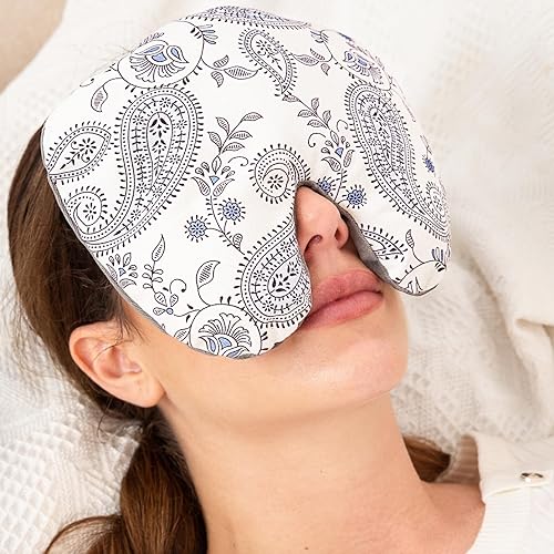 Hihealer Regalos de agradecimiento para profesores, almohadilla térmica para microondas, dolor de cabeza, almohada ponderada para los ojos para