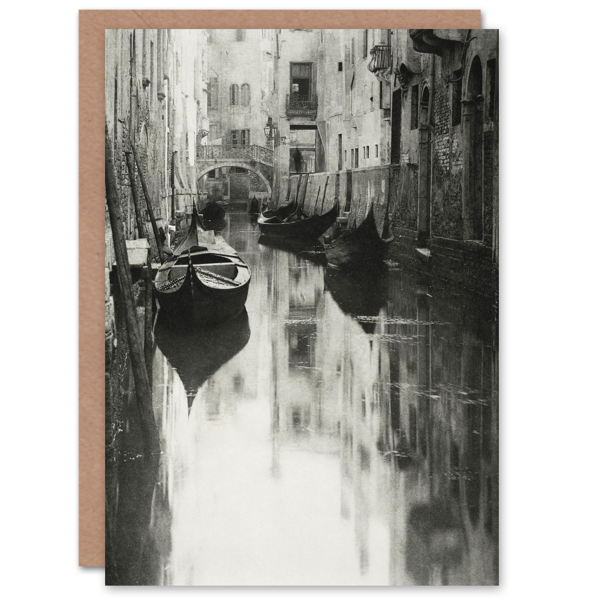 Artery8 Alfred Stieglitz Art Card A Venetian Canal Vintage Photograph