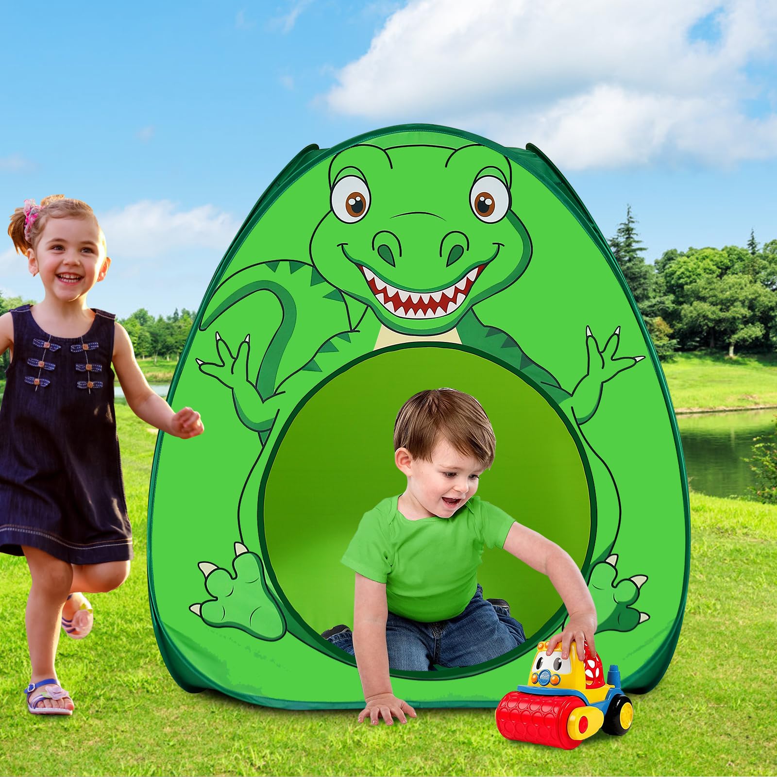 Amazon.com: Kids Play Tent Lucky Castle Pop Up Tent for Kid Cute