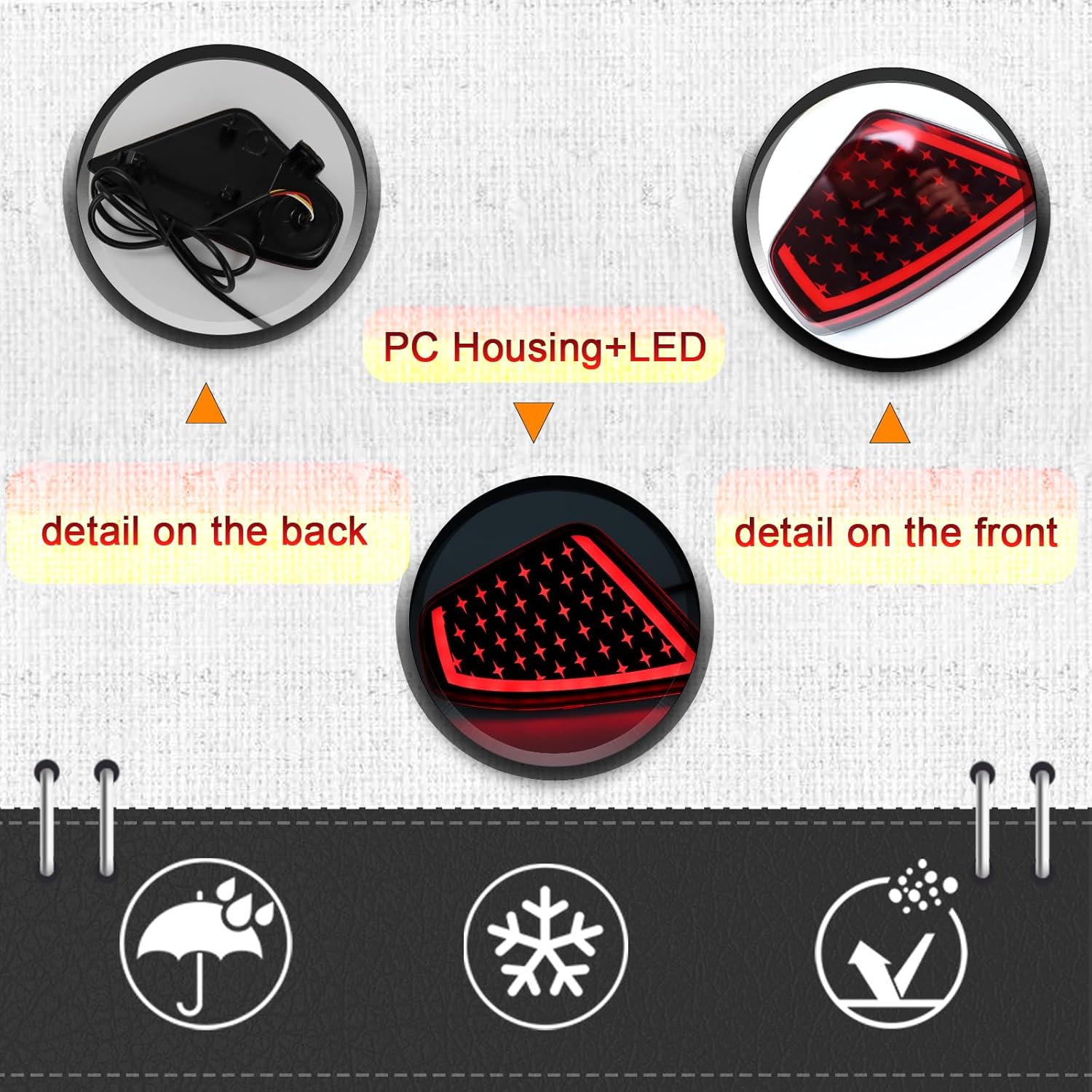 2Pc Full LED Rear Bumper Reflector Lights Kit for Subaru Crosstrek 2024 2025 Tail Lamp Brake Fog Lamps Daytime Running Light Turn Signal Lamp Accessories (Red)