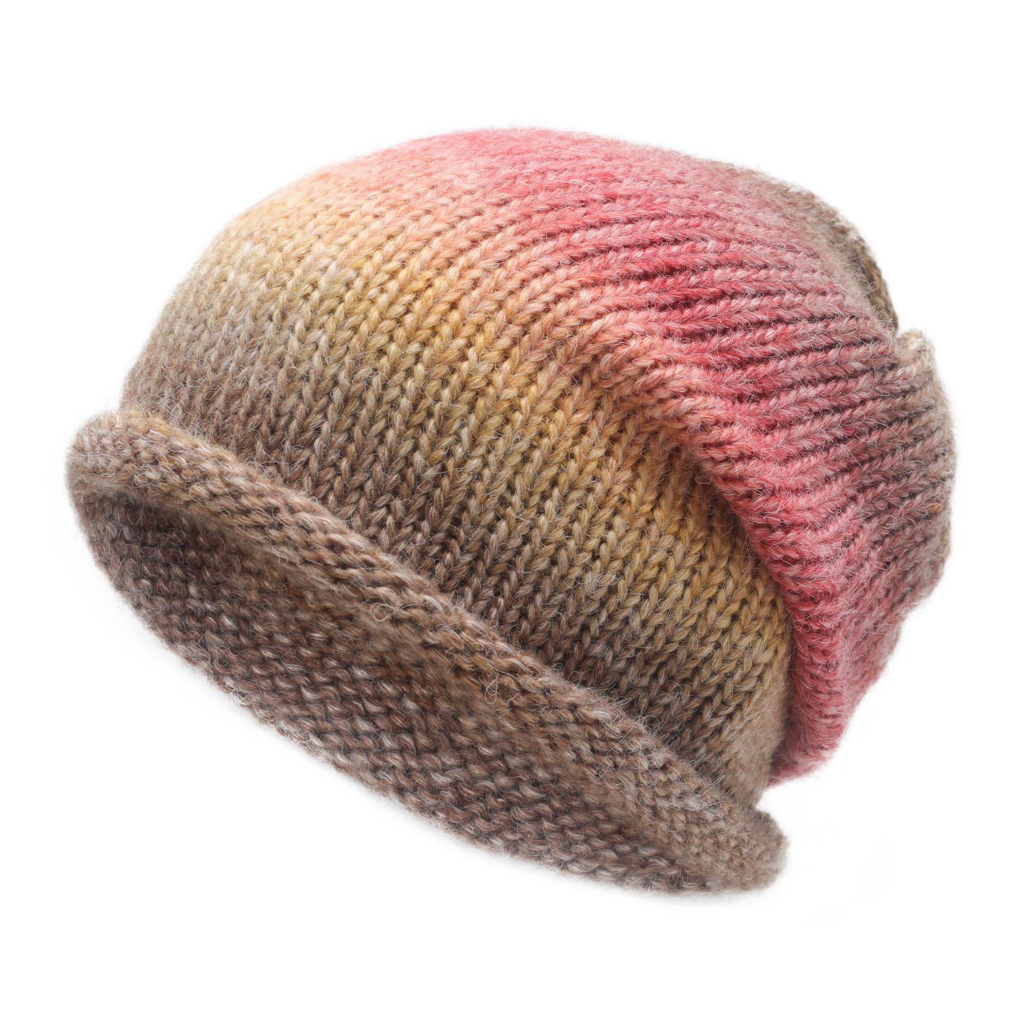 ZLYC Strickmütze für Damen, weich, für den Winter, Stretch, Totenkopfmütze