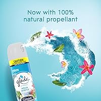 Vista 5 de Glade Ambientador en aerosol para habitación que combate el olor, Aqua Waves, 8.3 onzas, 2