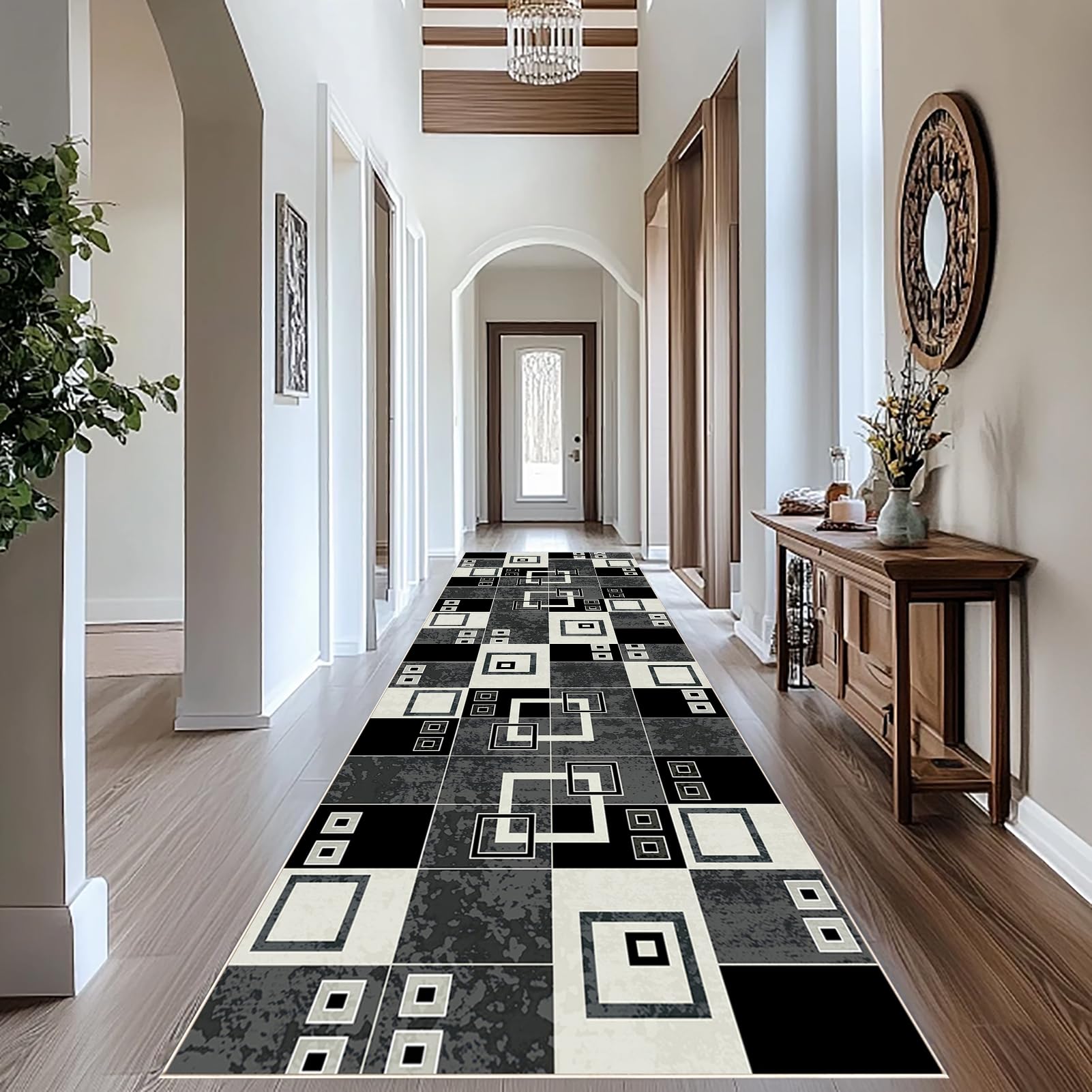 Bieżnik dywanowy do przedpokoju, antypoślizgowy, długi, 120 x 500 cm, chodnik kuchenny, zmywalny, pogrubiony dywan do salonu, wewnątrz, mata łazienkowa do sypialni, przedpokoju, pralni