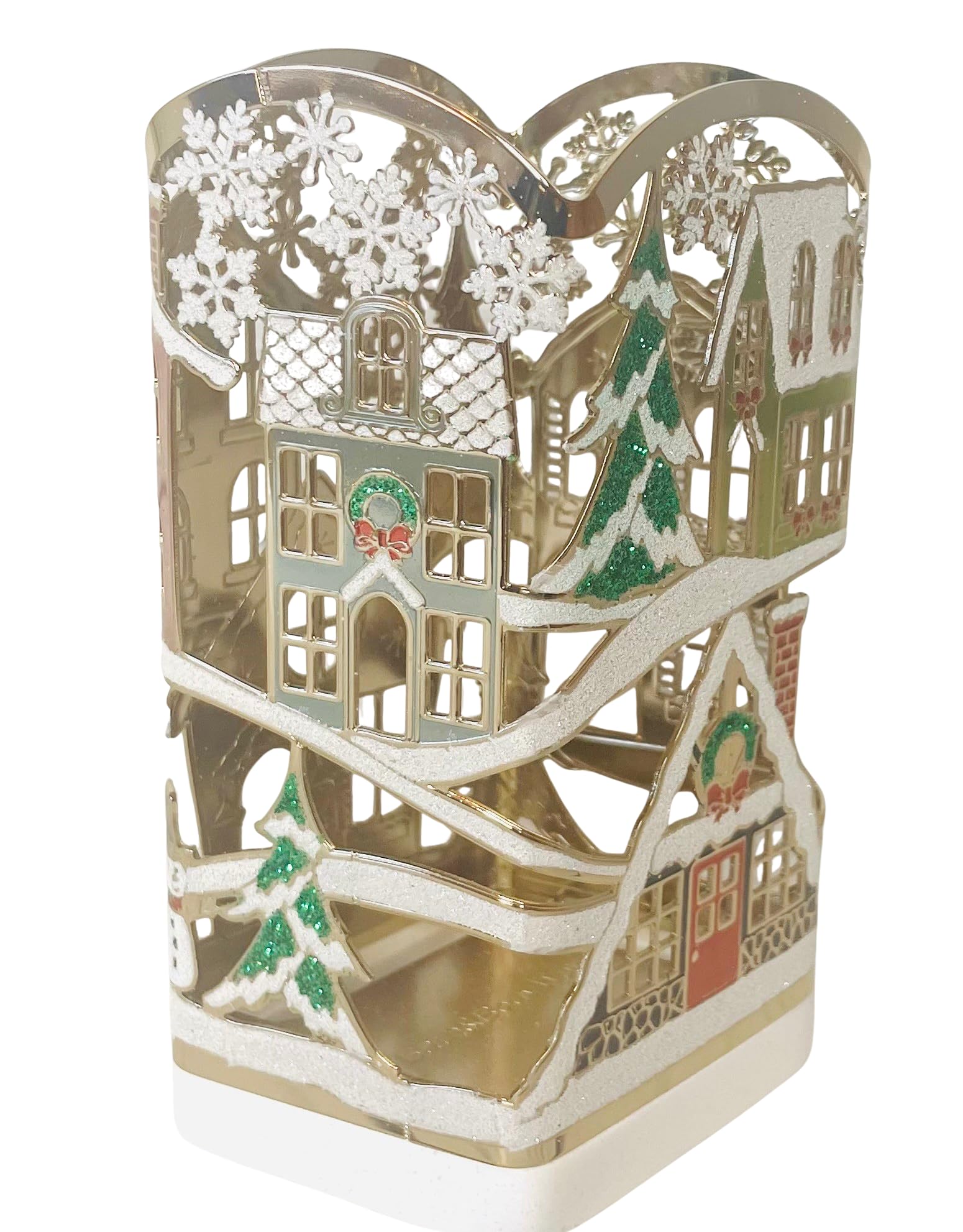 Bath and Body Works Christmas Holiday Village Scene Gentle Foaming Hand Soap Holder