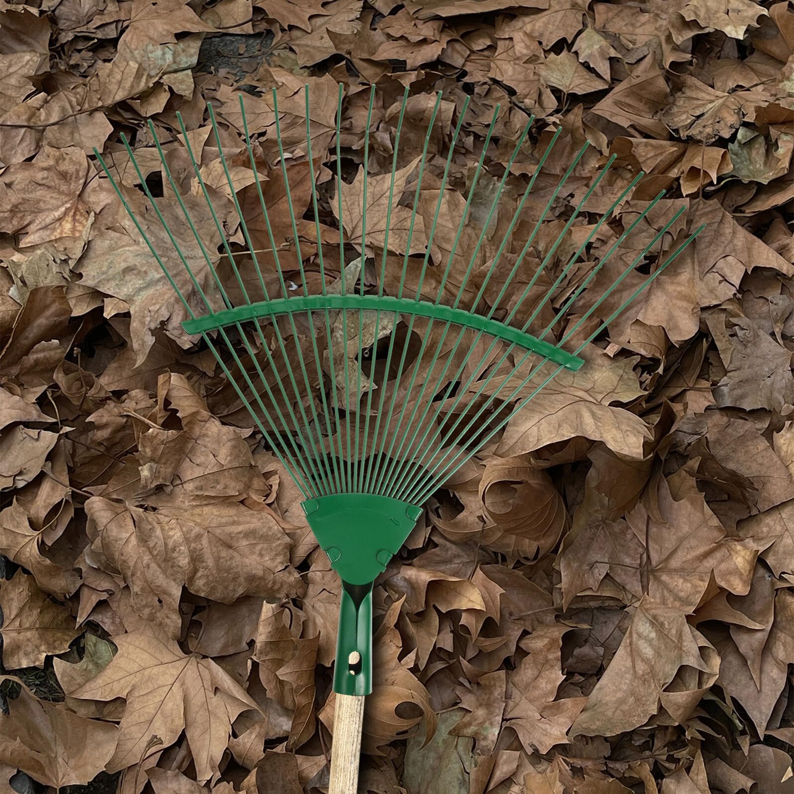Gartenrechen Pflanzharke Tragbar und Leicht für Gartenarbeit aus Stahl | Laubrechen und Bodenlockerungsrechen , Handliches Gartengerät Zufällige Farbe