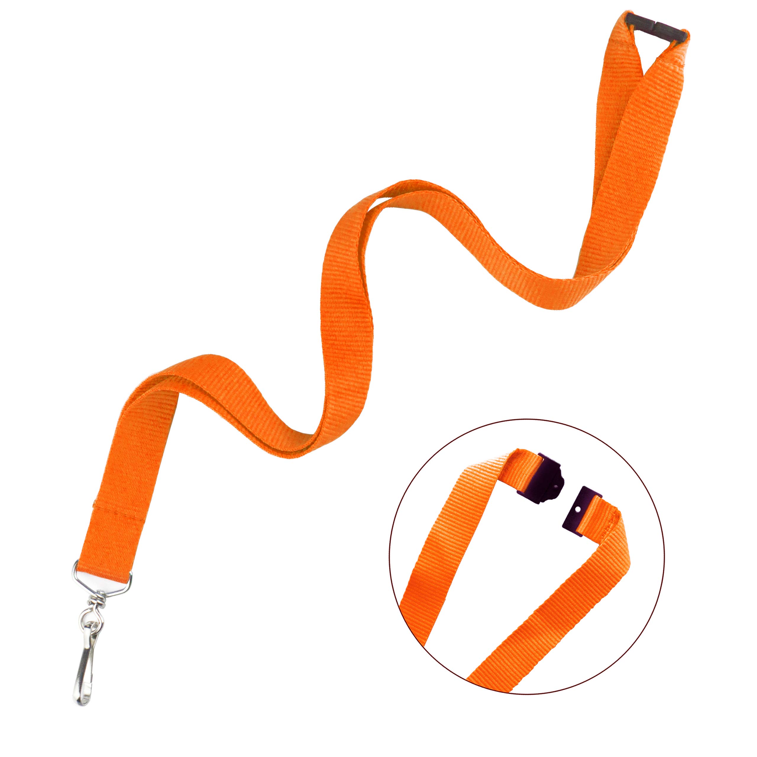 CORDINO Tessuto Breakaway Con Fibbia Staccabile - Portachiavi Per Badge ID, Comodo E Sicuro