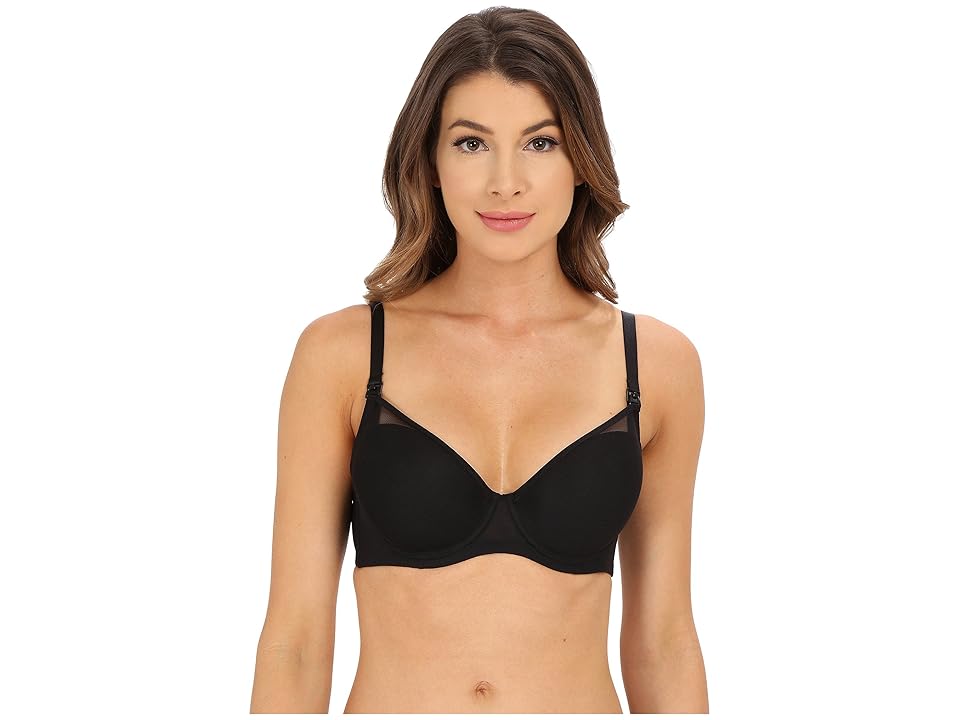 

Le Mystere Mama Mia Nursing Bra 363 (Black) Women's Bra