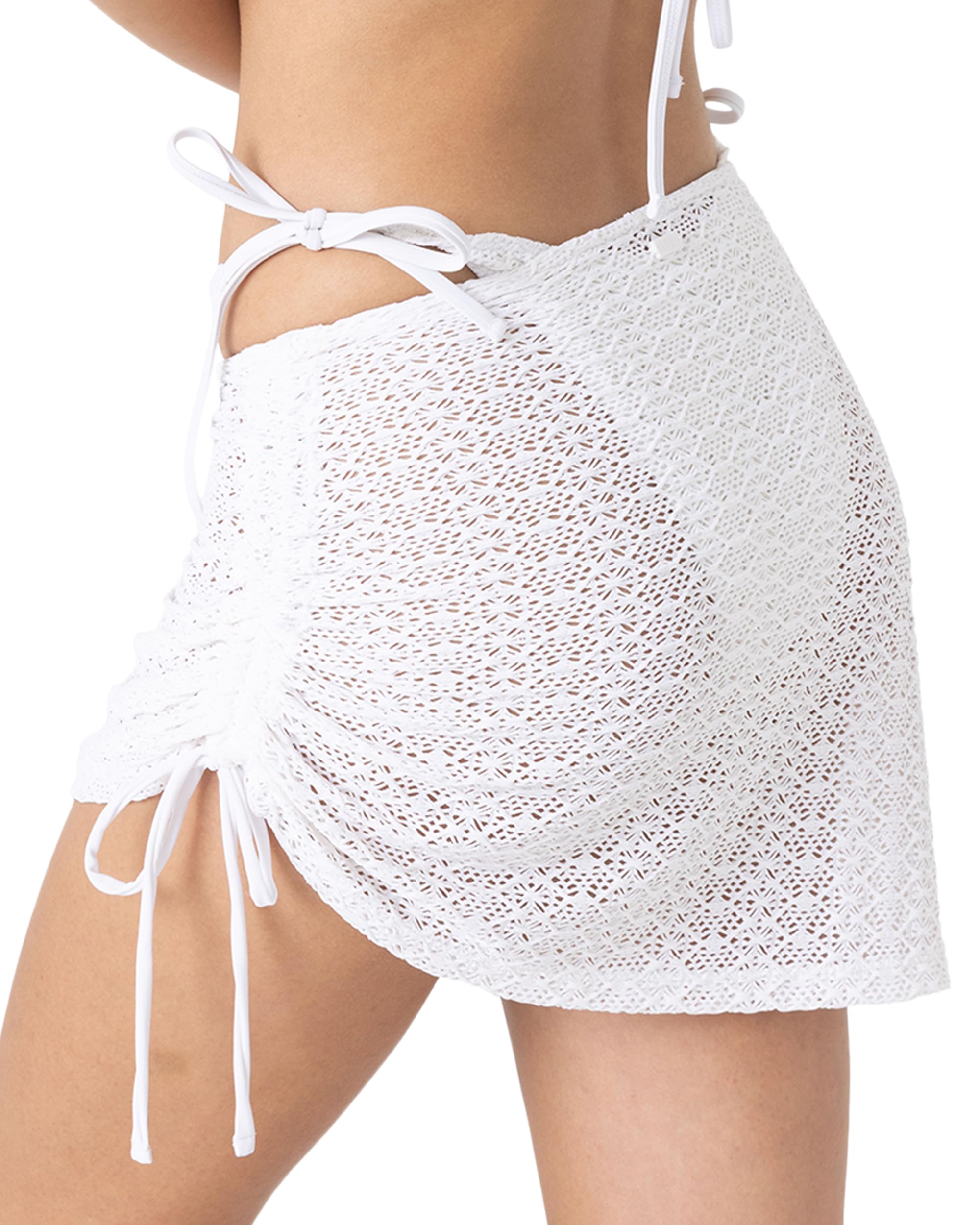 Roxy Crochet Lightweight Open-Knit, Breezy Beach Skirt, Poolside Cover Up Copricostume da Bagno Donna
