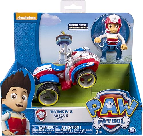Miniatura 5 de Paw Patrol Ryder's Rescue ATV, Vechicle y Figura (estilo y surtido de colores)