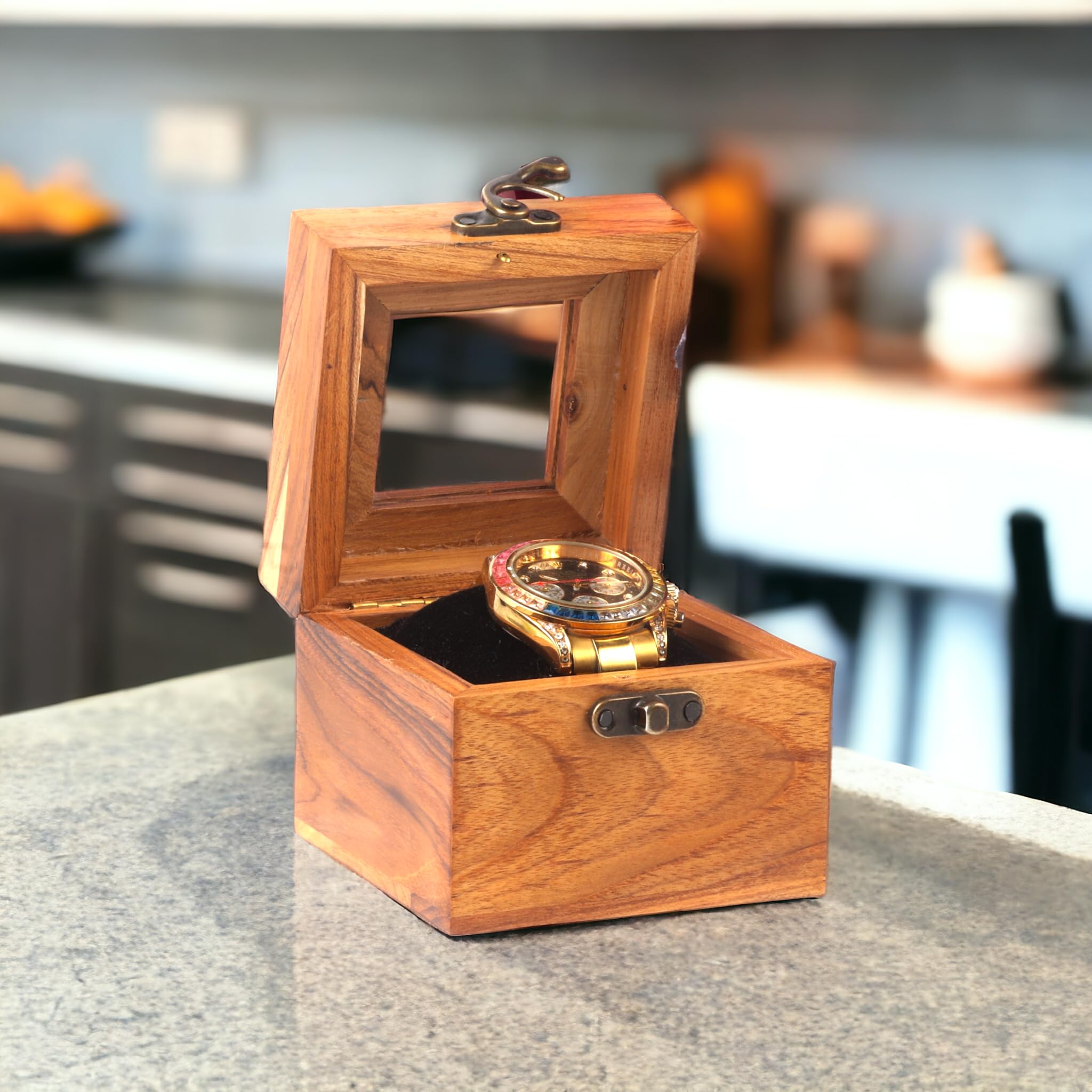 UNION ARTITION ARTS Watch Box Organizer For Men, Wooden watch box, Watch case box for men, Slots Watch box with build with Solid Indian Sagwan, Display Case (B0CWYDY12B) Amazon Price History, Amazon Price Tracker