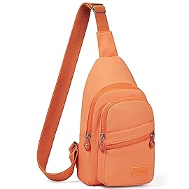 Banelu Crossbody Bags for Women, Small Cross Body Bag Sling Backpack - Orange