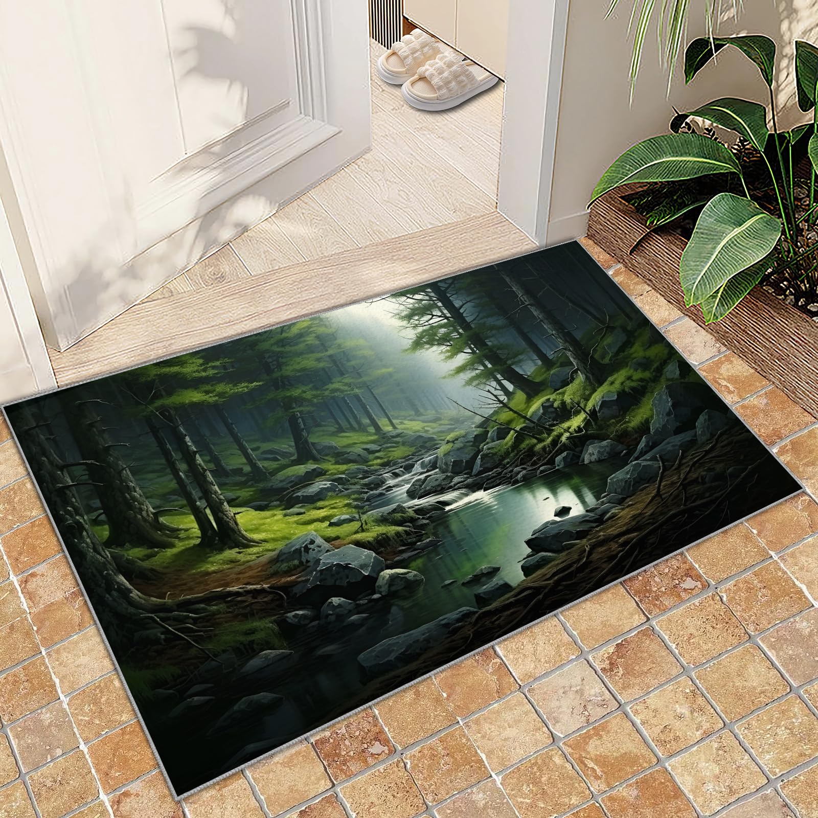 Amazon.com: Forest Nature Landscape Area Rug 2x3 Rug & Home Decor