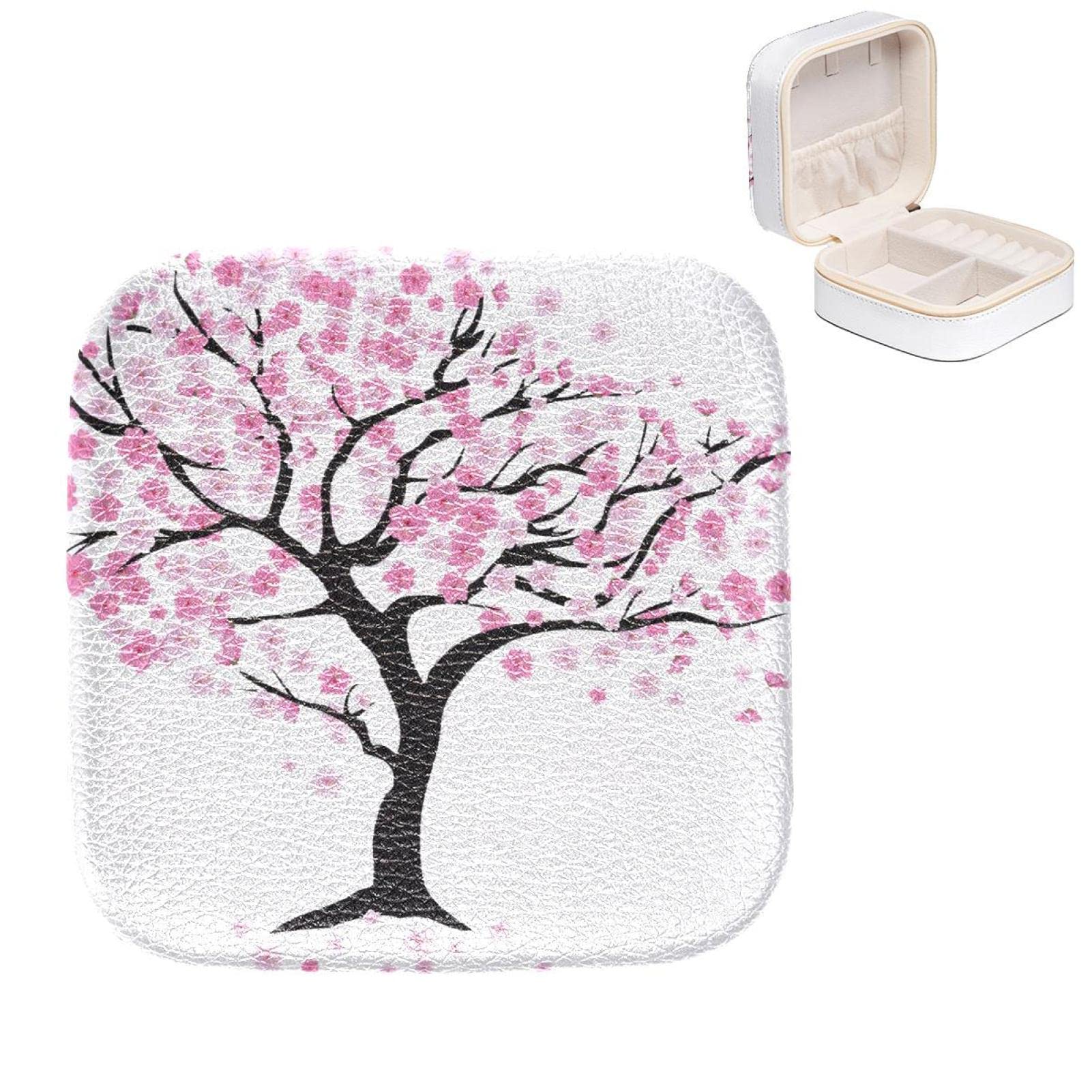 Boîte à bijoux pour boucles d'oreille évitant les nœuds de colliers - Organisateur rose