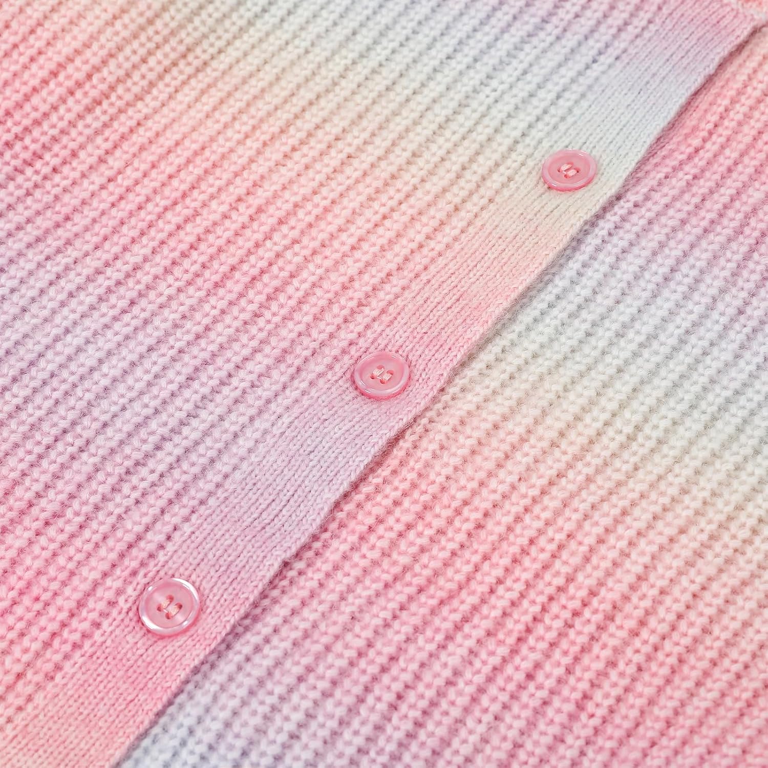 Girls' Cardigan with Button Loose Long Sleeve Shrug Sweaters Cropped Uniforms Kids Knit Sweater Outerwear - Image 4