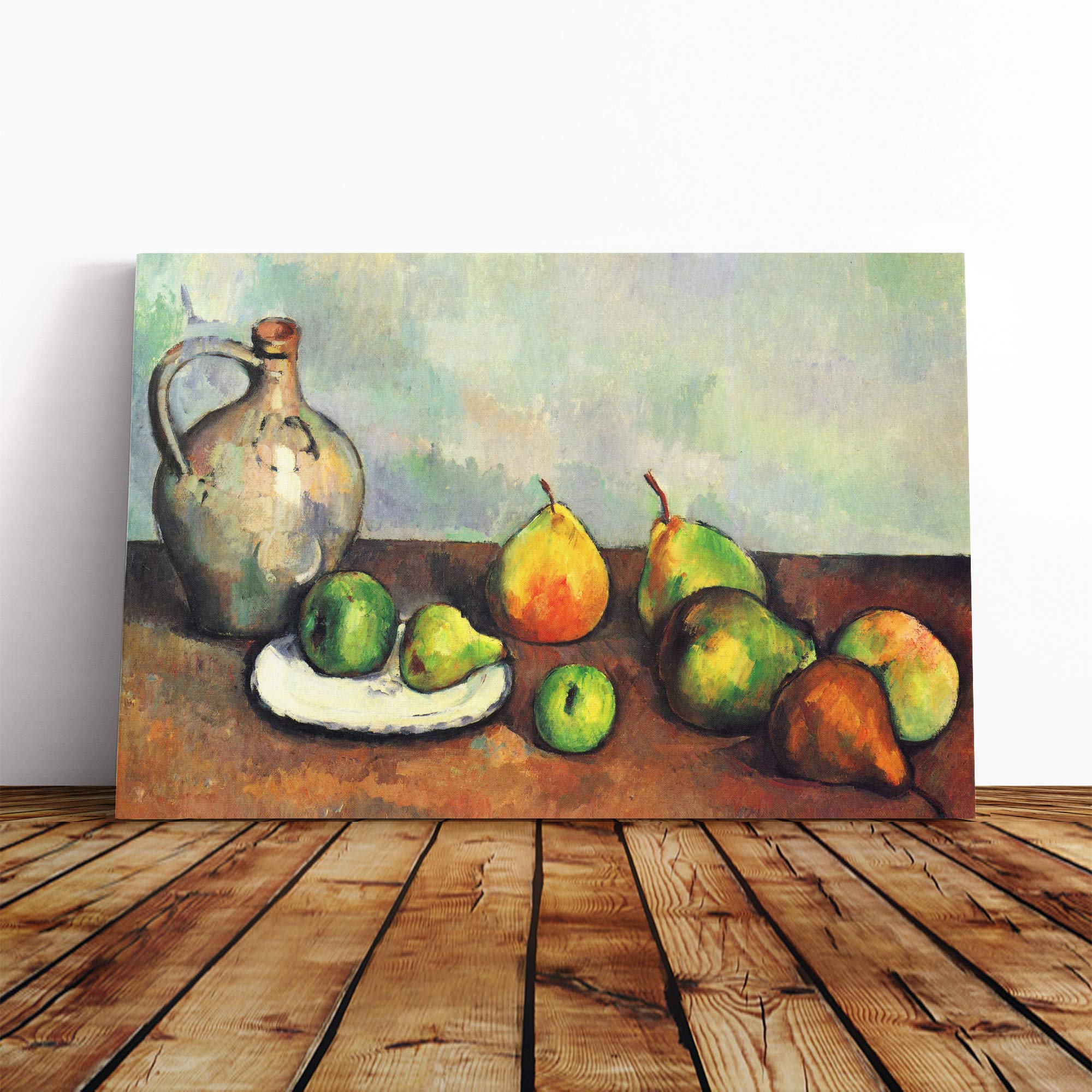 Paul Cezanne Still Life (8) Canvas Print | Gallery Wrapped 30mm Frame Wall Art | 20x14 inches | Ready to Hang | Modern Still Life Picture | Living Room Bedroom Lounge Office