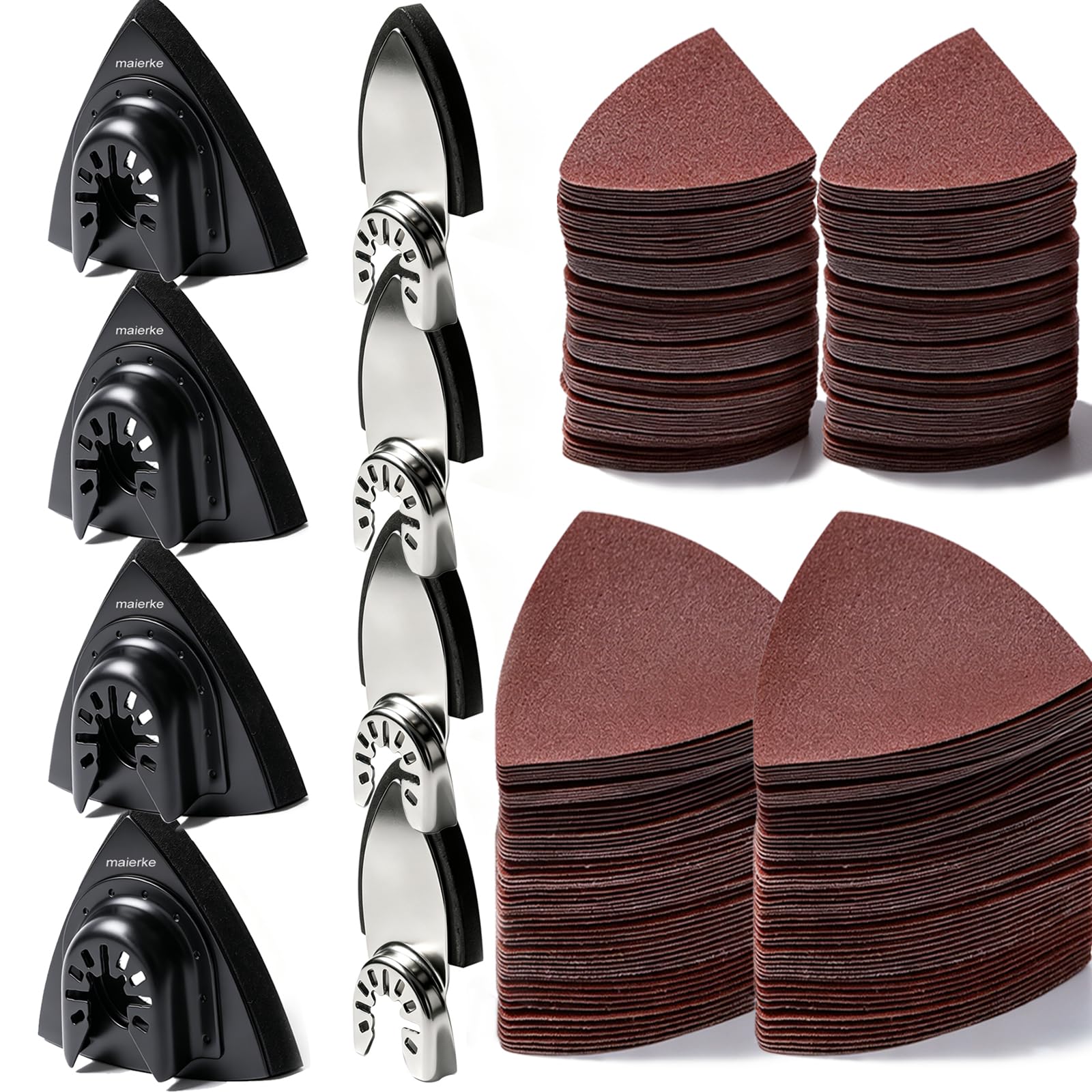 Oscillating Tool Sanding Pads Kit - 114 Pcs -14 Oscillating Tool Sanding Pads Kit - 114 Pcs -14