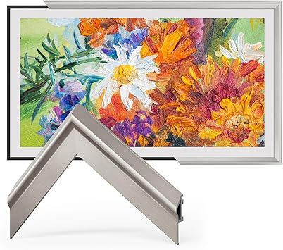 TV Frames 55 Deco Alloy Bezel Only for Samsung The Frame TVs, Modern & Minimalist Styles from TV to Art, Interchangeable Bezels for Home Decor, Easy Installation Fits 2021-2025 Frame TVs
