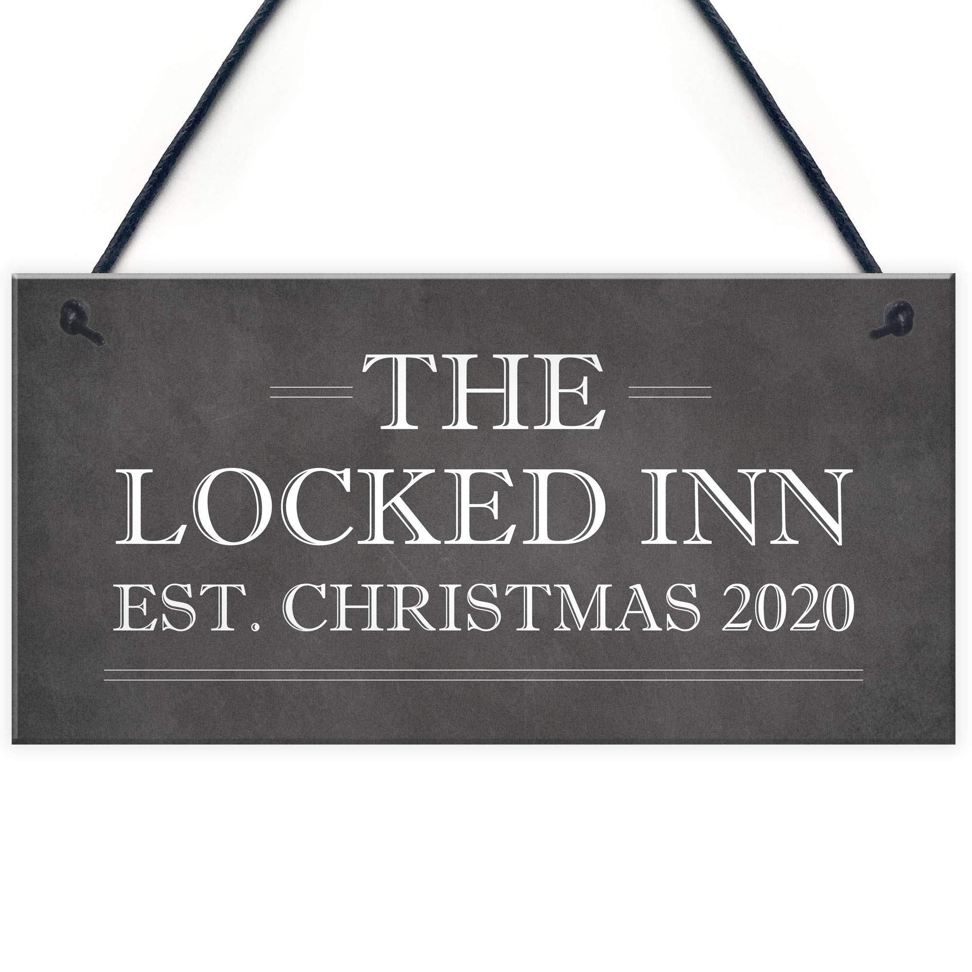 Red Ocean PERSONALISED Christmas Bar Sign Novelty Lockdown Gifts Bar Signs And Plaques Man Cave Decor