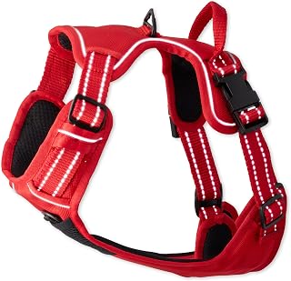 Pet Passion MAX - THE Hardy Reflective Harness, RED, Medium