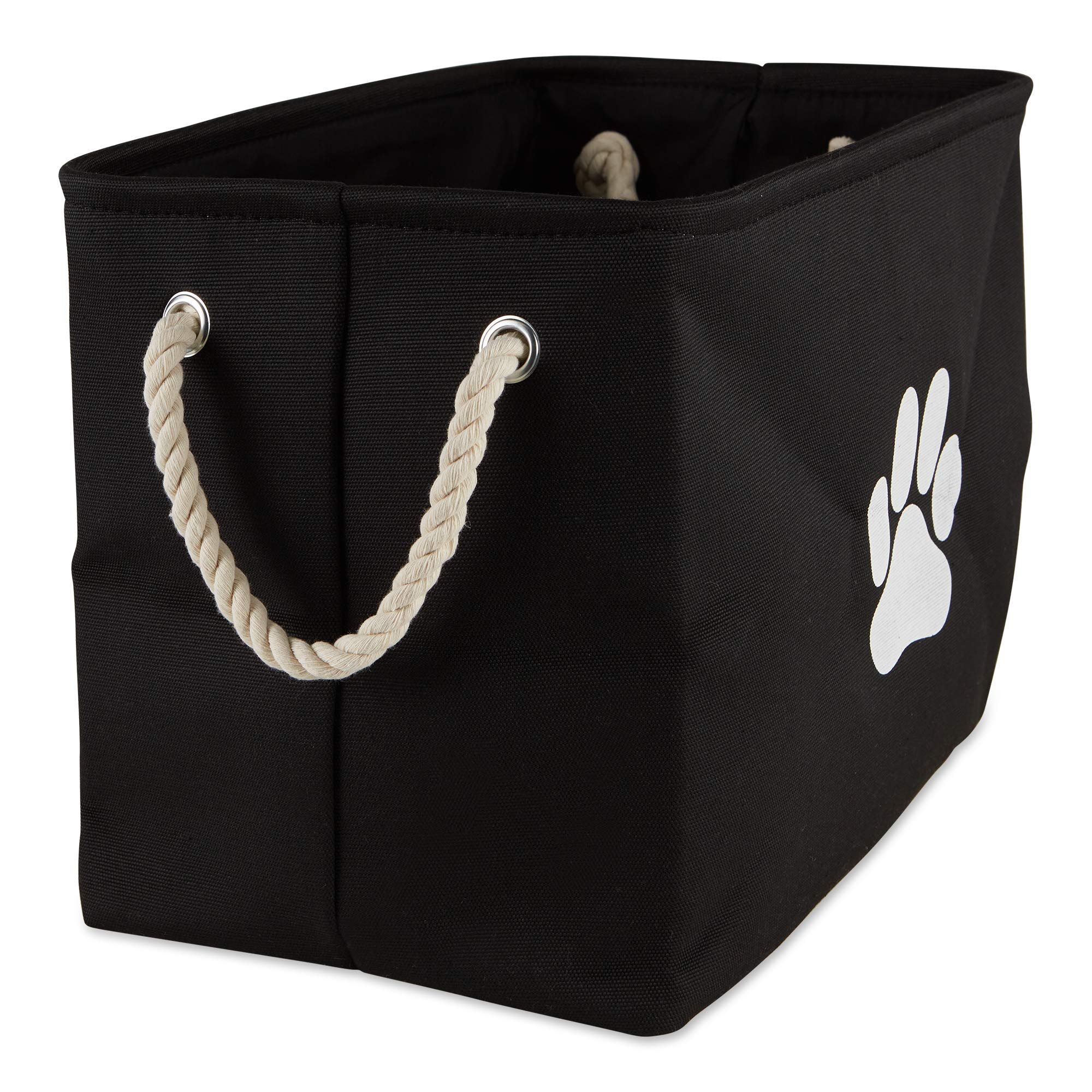 Bone Dry Pet Storage Collection Collapsible Bin, Large Rectangle, Black